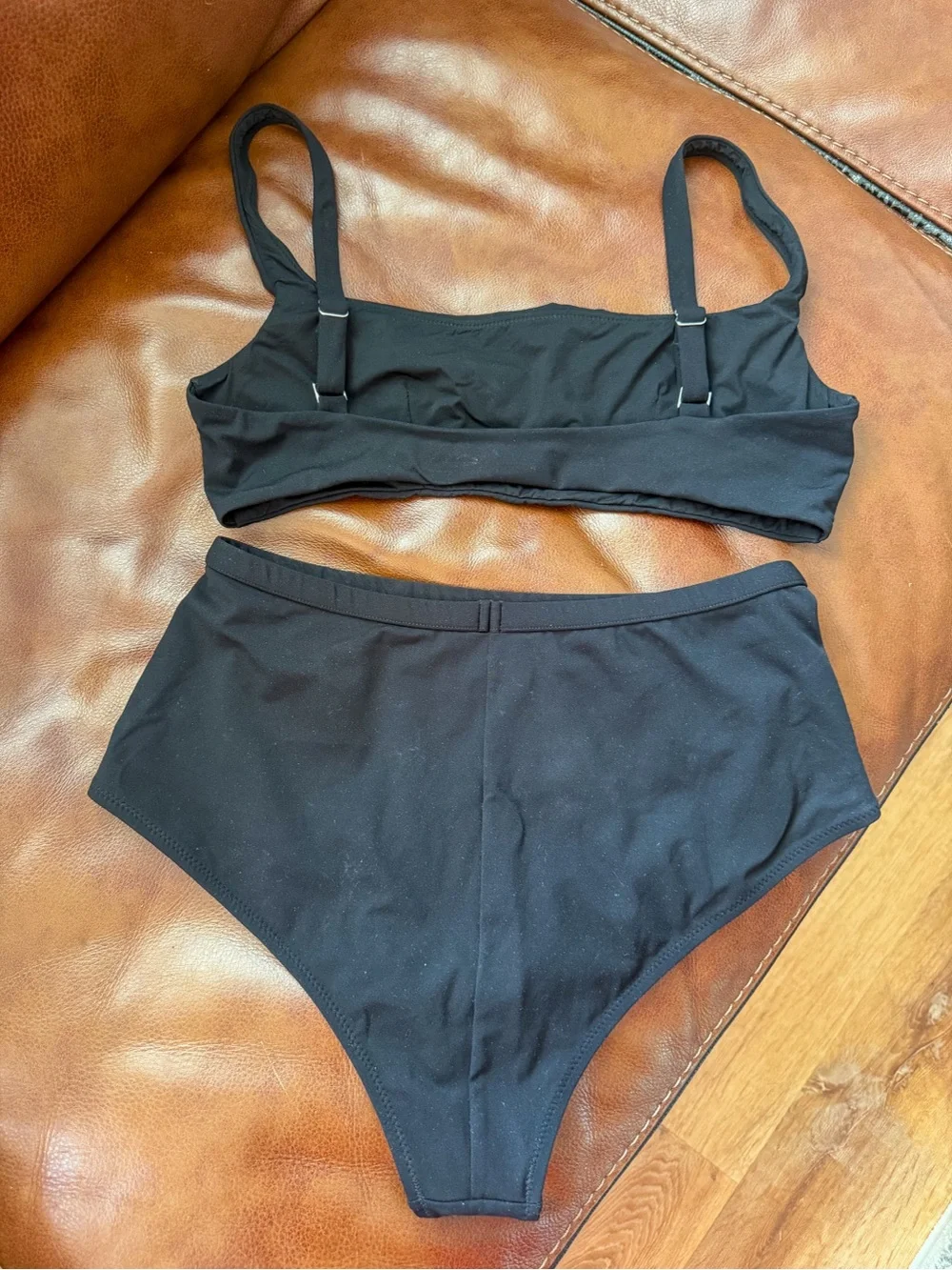 Reformation high waist bathing suit